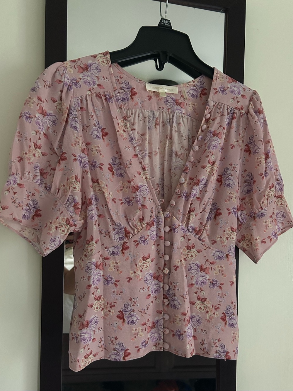 Love Shack Fancy silk top
